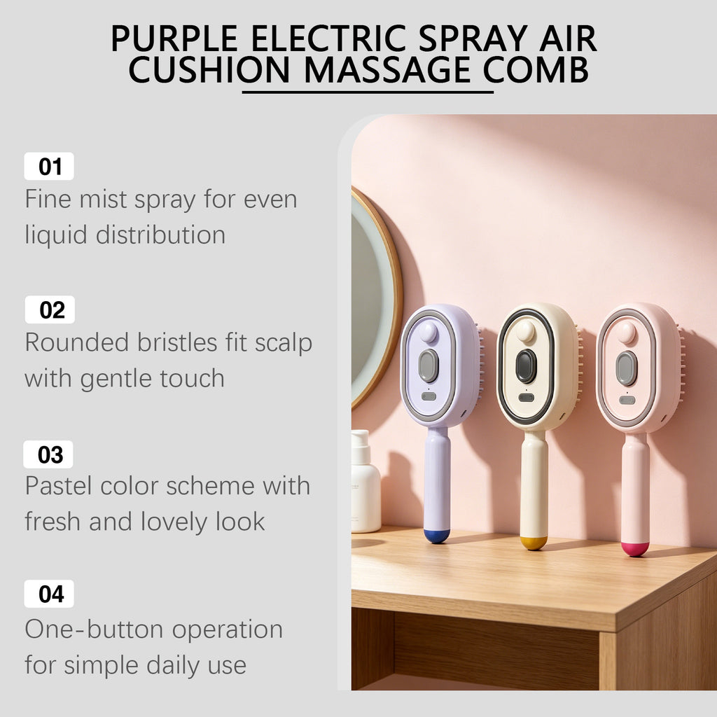Electric Spray Airbag Massage Hair Comb