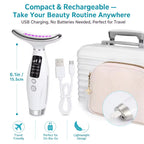 EMS Neck Face Lifter Neck Face Lifting Massager Skin Tighten Device LED Photon Therapy Anti Wrinkle Double Chin Remover 7 Modes