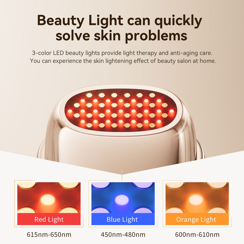 ANLAN Multi-Polar RF Beauty Device Skin Tightening Anti-Aging Wrinkle 3Color LED Skincare 24K Gold Face Radiofrequency Massager