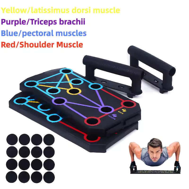 New 1 Set Multifunctional Thicken Push Up Board Fitness Muscle Home Gym Push Up 20 Holes Push Up Stand